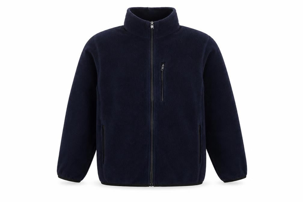 Uniqlo Boys Navy 11-12 Years Fleece Track Jacket Full Zip Pockets
