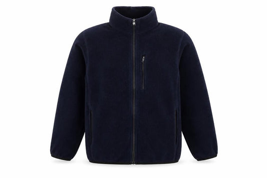 Uniqlo Boys Navy 11-12 Years Fleece Track Jacket Full Zip Pockets