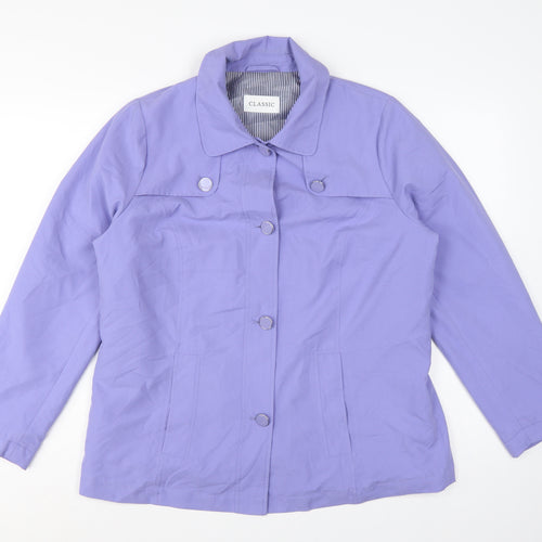 Marks and Spencer Women’s Purple UK 14 Classic Collared Jacket