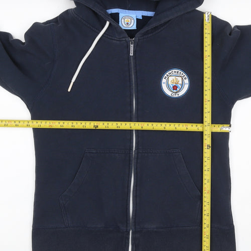 Fanatics Women Black Manchester City Full Zip Hoodie UK 12