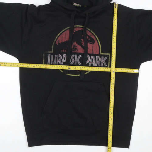 Jurassic Park Men’s Black S Pullover Hoodie 25th Anniversary Dinosaur