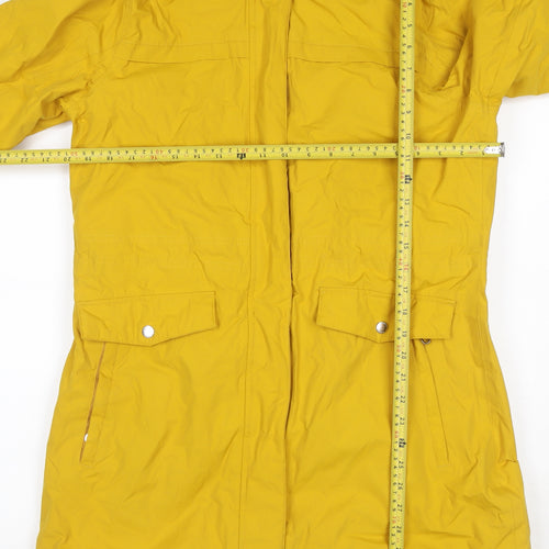 Regatta Women’s Yellow UK 14 Long Waterproof Fur Trim Hooded Parka Coat