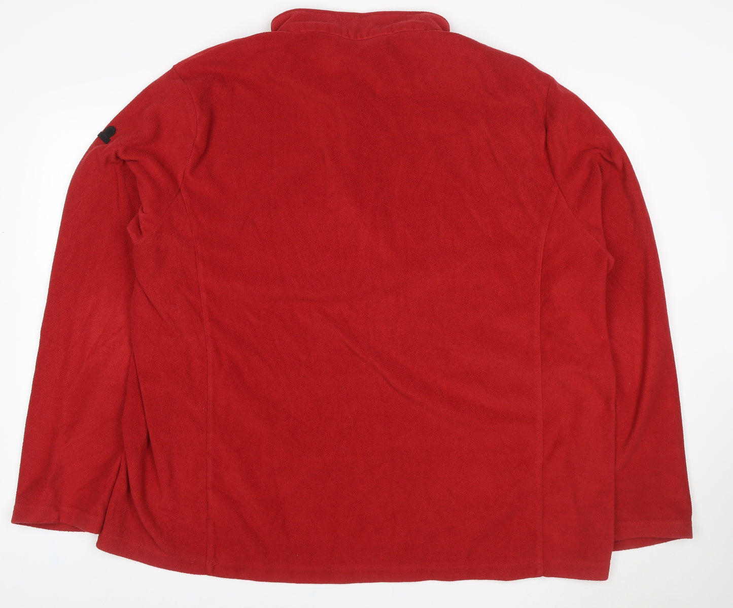 TOG24 Women’s Red 4XL Fleece 1/4 Zip High Neck Sweatshirt