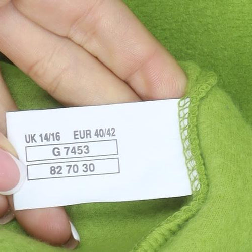 RAID Teens Green UK 16 1/2 Zip Fleece Pullover Sweatshirt