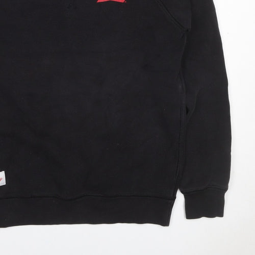 Be a King Men’s Black M Graphic Print Crew Neck Pullover Sweatshirt