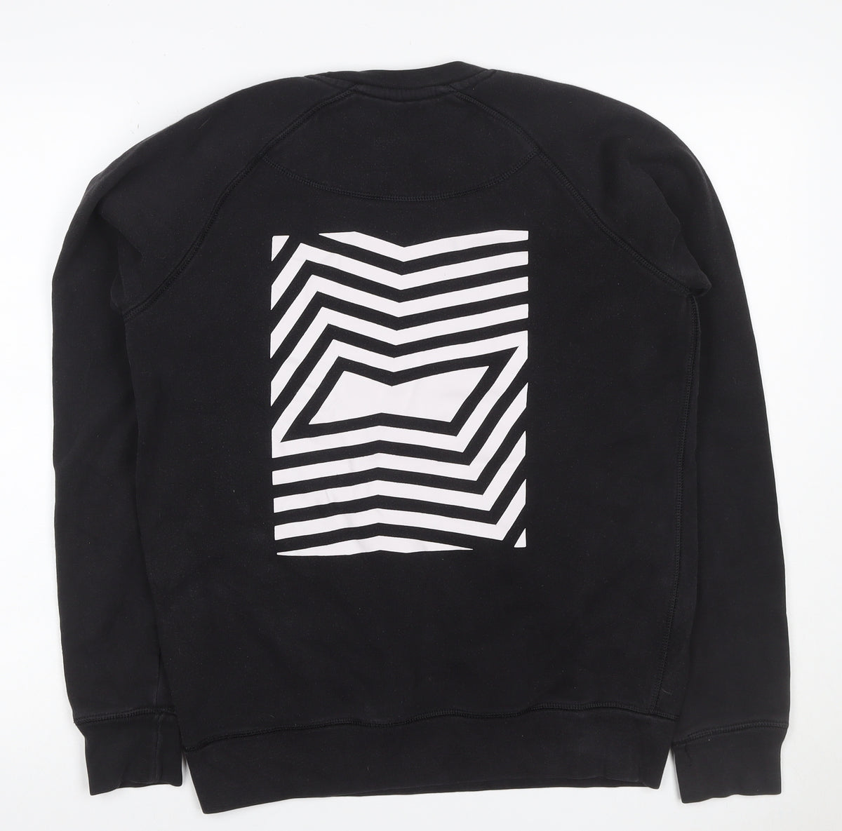 Be a King Men’s Black M Graphic Print Crew Neck Pullover Sweatshirt