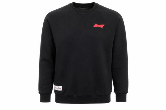 Be a King Men’s Black M Graphic Print Crew Neck Pullover Sweatshirt