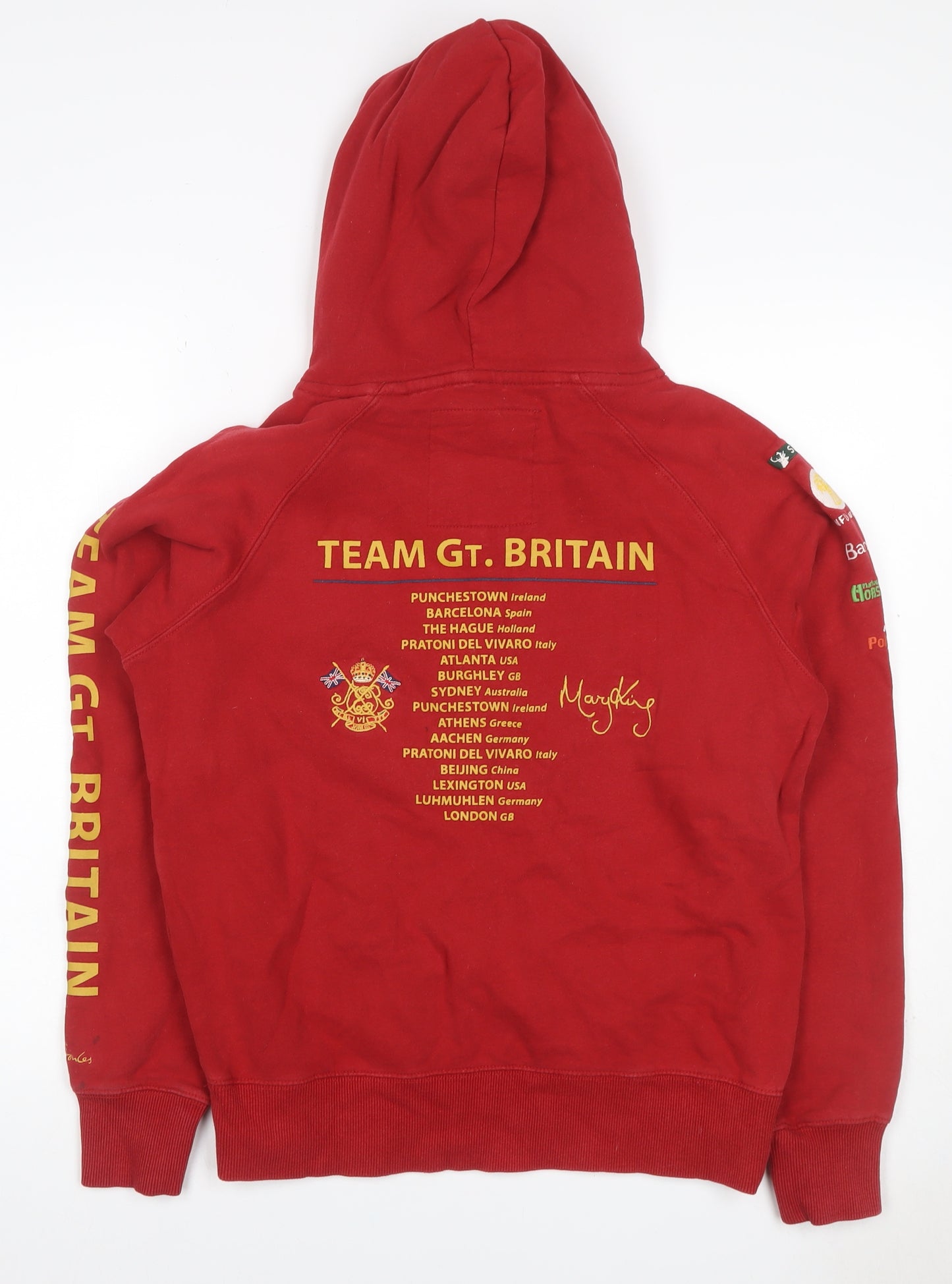 Joules Mary King Women’s Red UK 12 Team GB Britain Pullover Hoodie