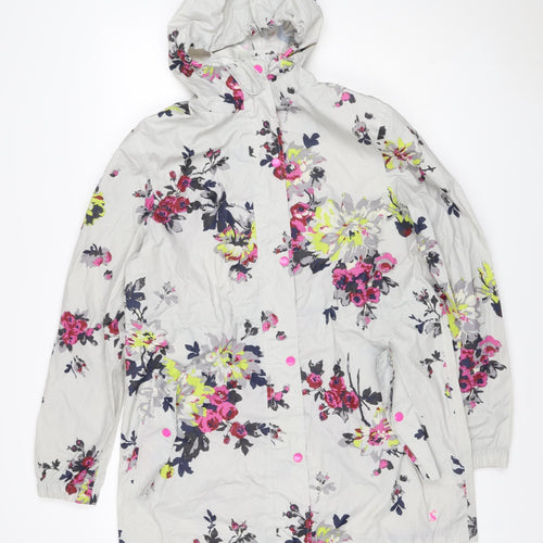 Joules Women’s Multicoloured UK 12 Floral Right as Rain Hooded Jacket