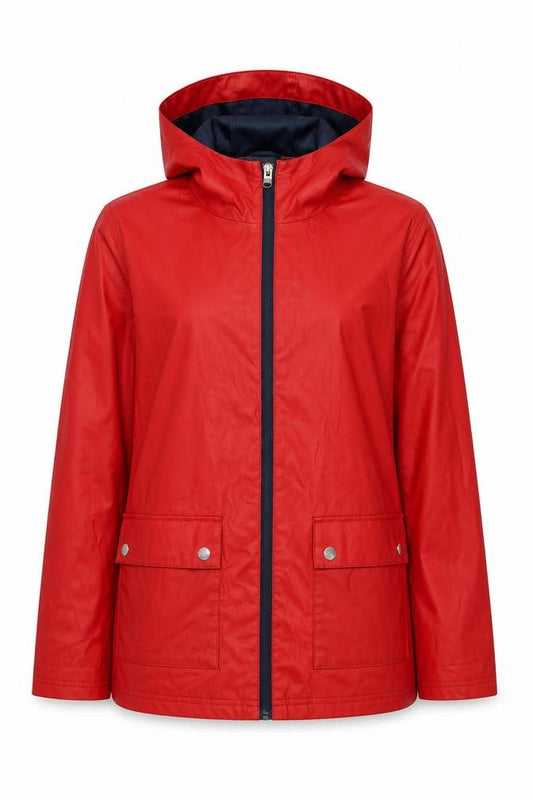 Tokyo Laundry Women’s Red UK 12 Hooded Zip Jacket
