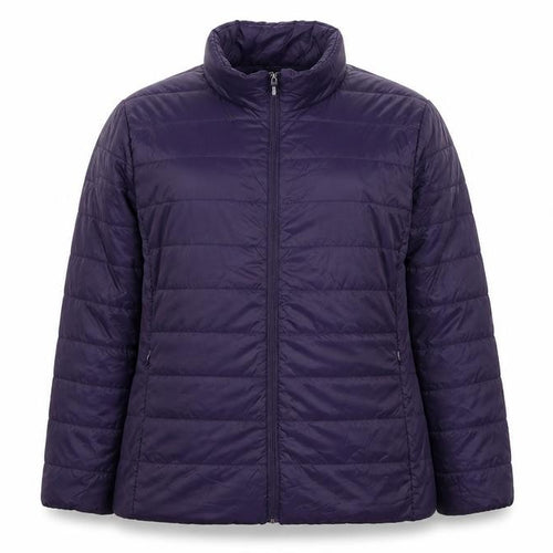 OVS Women’s Purple 4XL Quilted Puffer Jacket Full Zip
