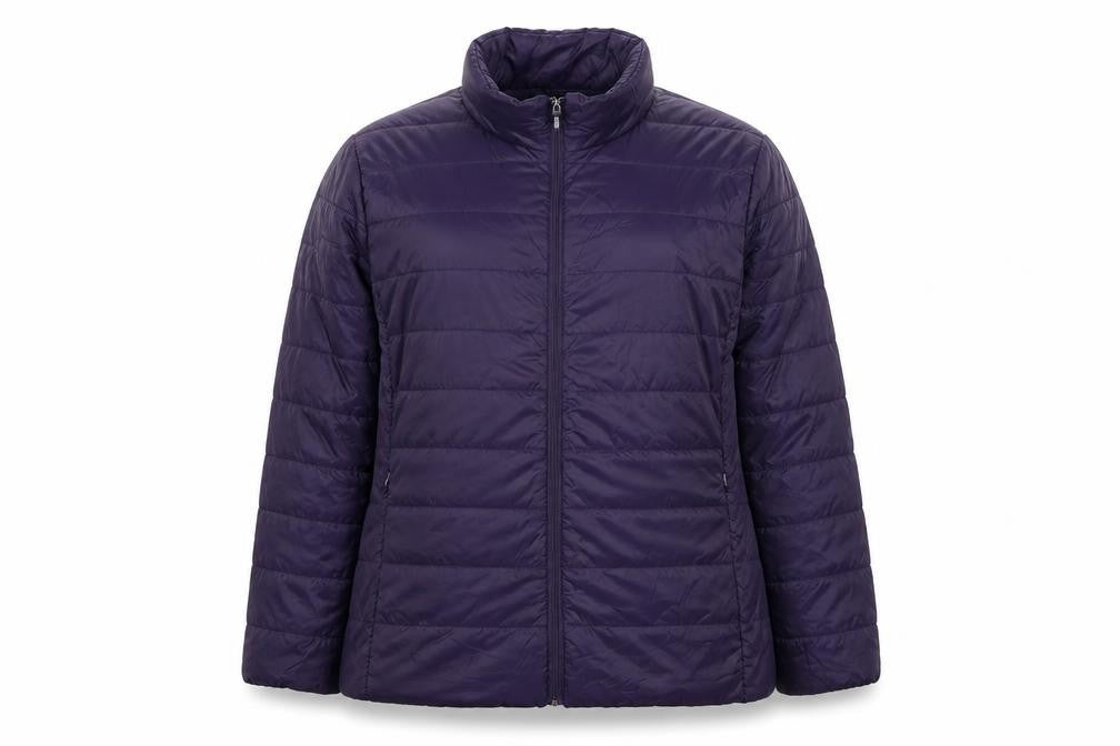 OVS Women’s Purple 4XL Quilted Puffer Jacket Full Zip