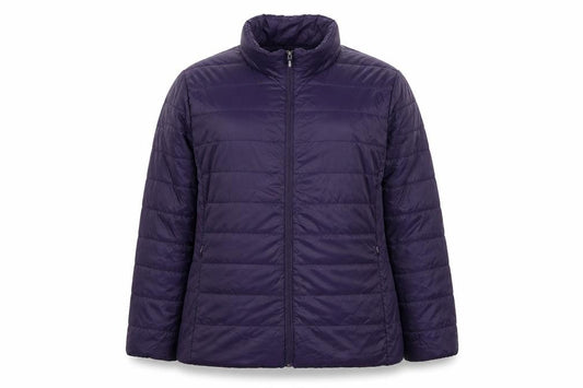 OVS Women’s Purple 4XL Quilted Puffer Jacket Full Zip