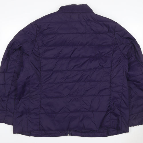 OVS Women’s Purple 4XL Quilted Puffer Jacket Full Zip