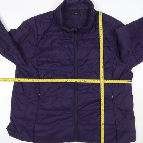 OVS Women’s Purple 4XL Quilted Puffer Jacket Full Zip