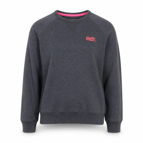 Superdry Women’s Grey S Vintage Orange Label Logo Sweatshirt