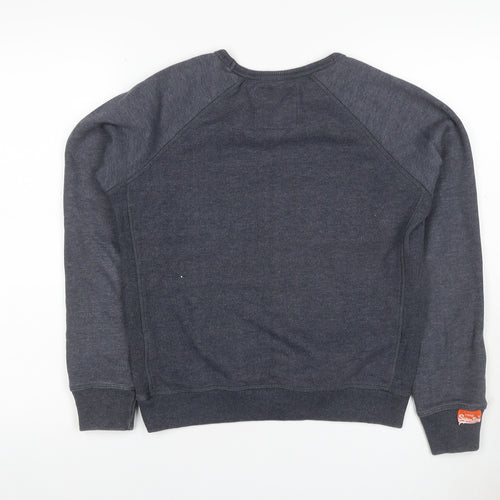 Superdry Women’s Grey S Vintage Orange Label Logo Sweatshirt