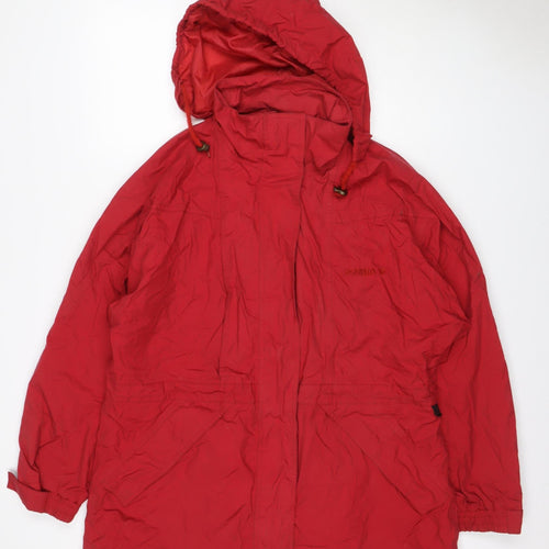Scanda Women’s Red Size 14 Anorak Hooded Zip Jacket