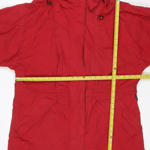 Scanda Women’s Red Size 14 Anorak Hooded Zip Jacket