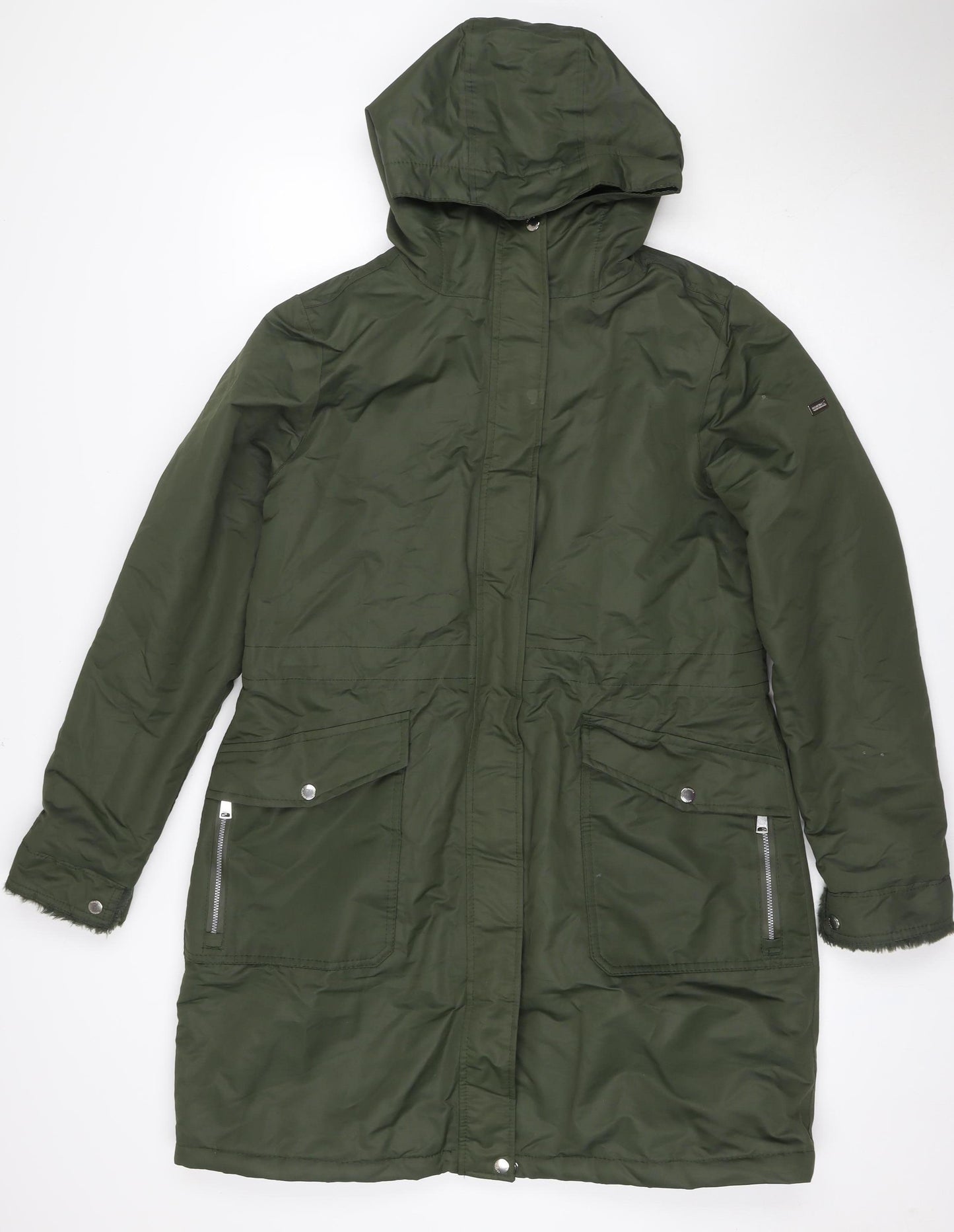 Regatta Women’s Green UK 16 Hooded Parka Mid-Length Coat