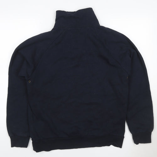 Mountain Horse Men’s Blue M Henley Equestrian Sweatshirt
