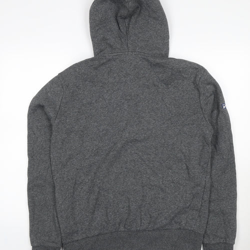Superdry Men’s Grey L Full Zip Embroidered Logo Hoodie