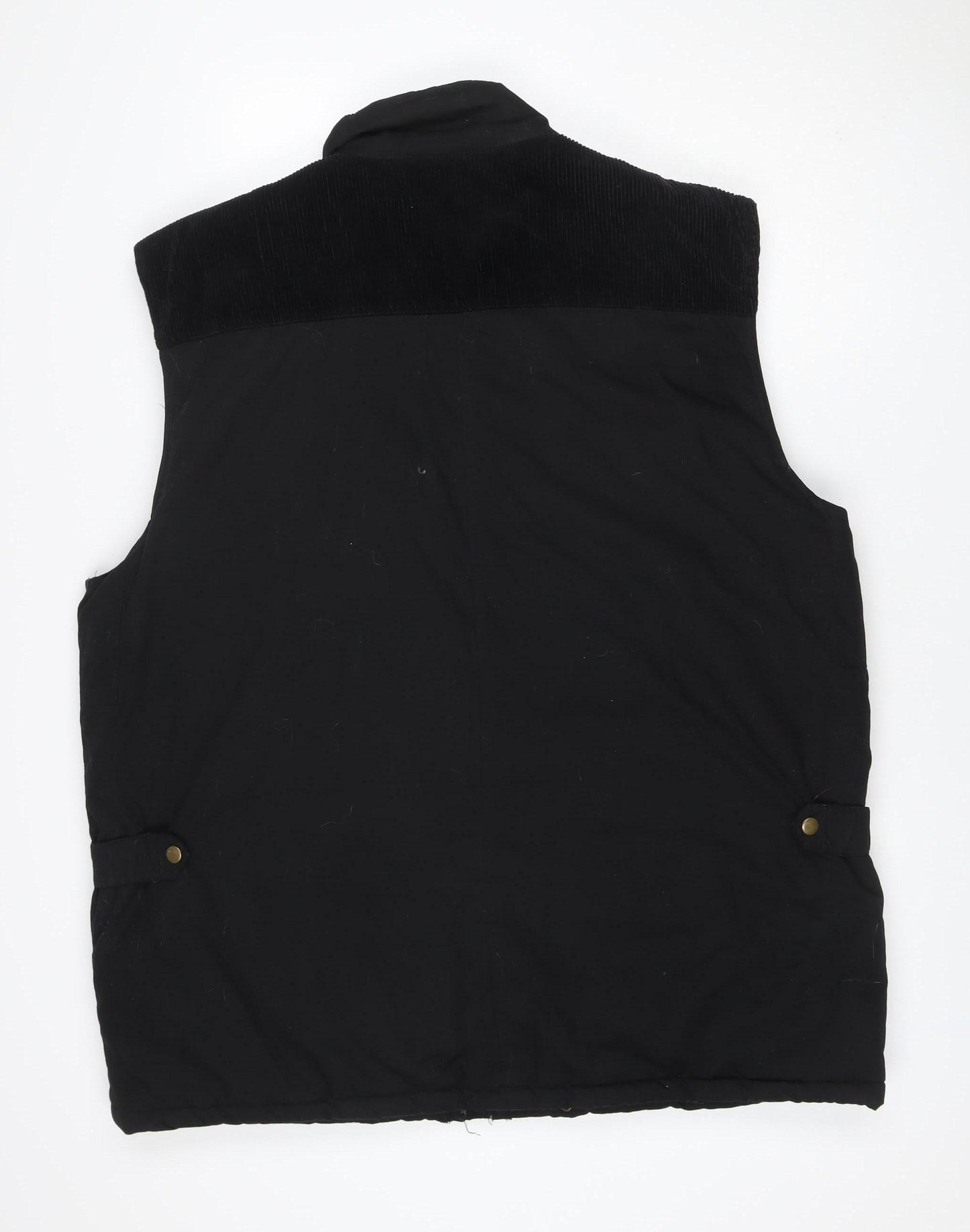 Reigo Men’s Black 2XL Bomber Bodywarmer Zip Pockets