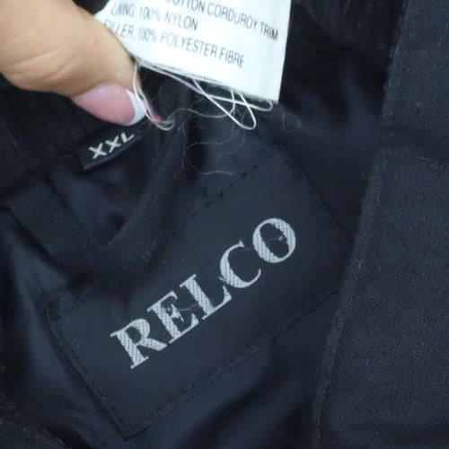 Reigo Men’s Black 2XL Bomber Bodywarmer Zip Pockets