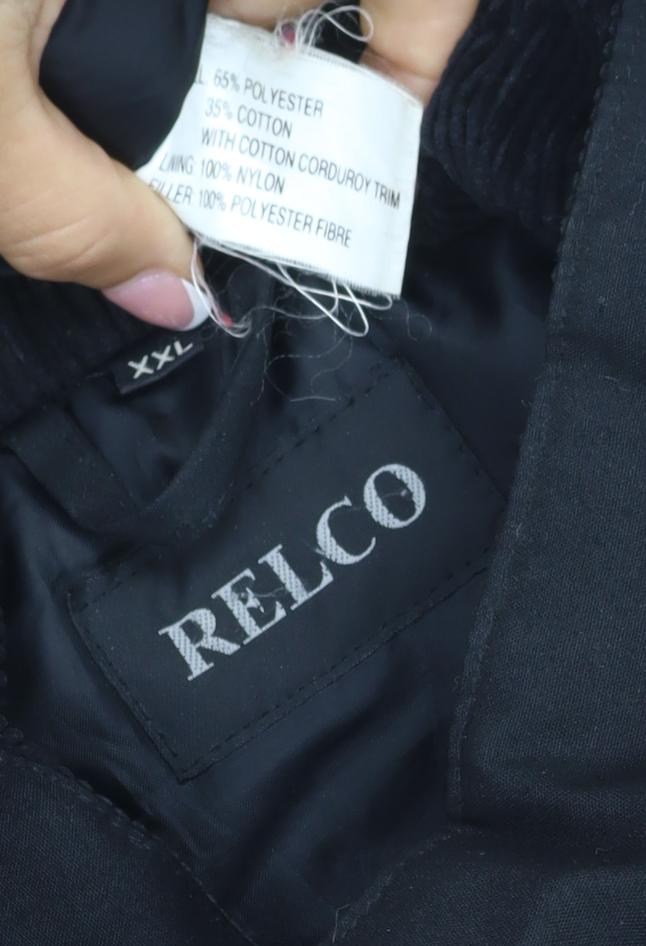 Reigo Men’s Black 2XL Bomber Bodywarmer Zip Pockets