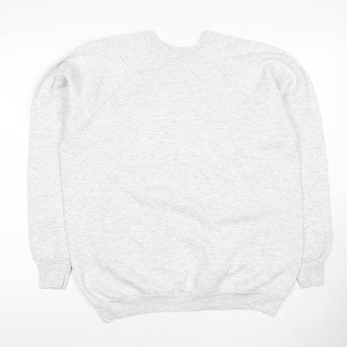 Fruit of the Loom Men’s Grey XL Mickey Mouse Christmas Sweatshirt