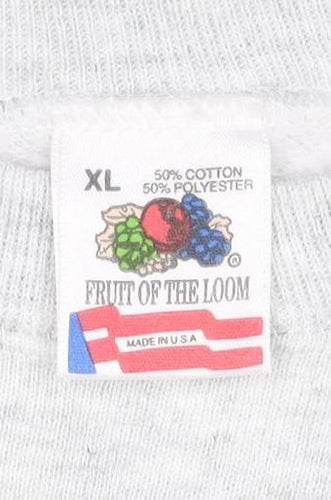 Fruit of the Loom Men’s Grey XL Mickey Mouse Christmas Sweatshirt
