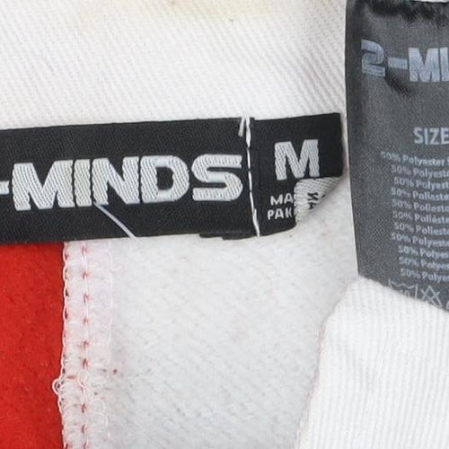 2-MINDS Men Multicoloured M Striped Henley Collared Sweatshirt