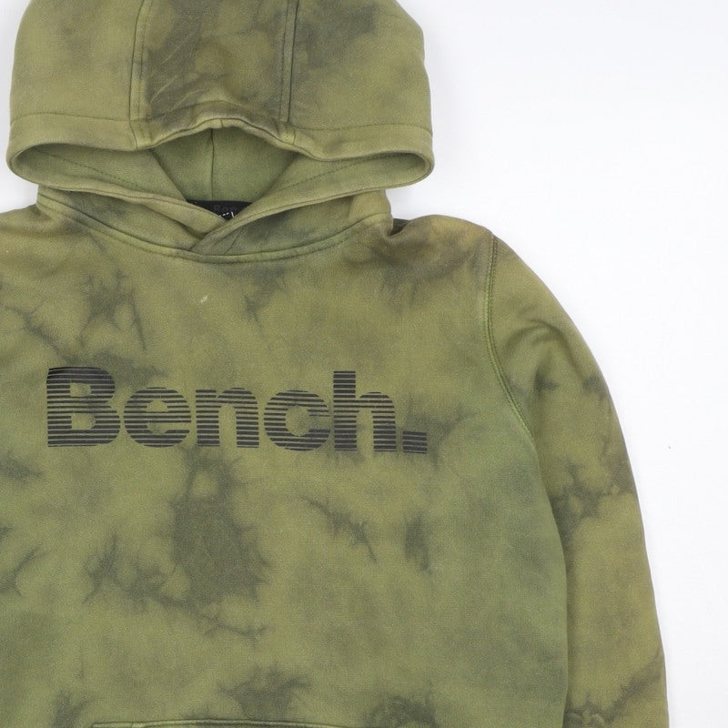 Additional view of Bench. boys’ green tie dye logo pullover hoodie age 11-12 years