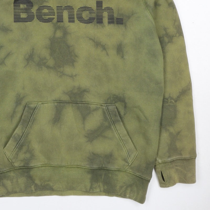 Additional view of Bench. boys’ green tie dye logo pullover hoodie age 11-12 years