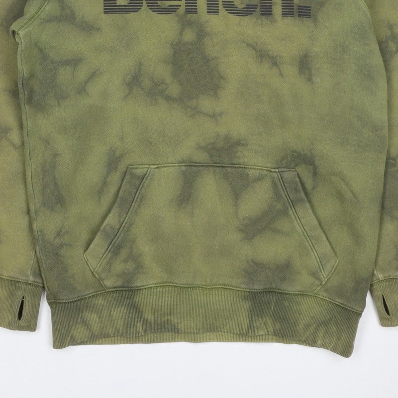 Additional view of Bench. boys’ green tie dye logo pullover hoodie age 11-12 years