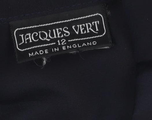 Jacques Vert Women’s Navy Blue UK 12 Long Single-Breasted Blazer