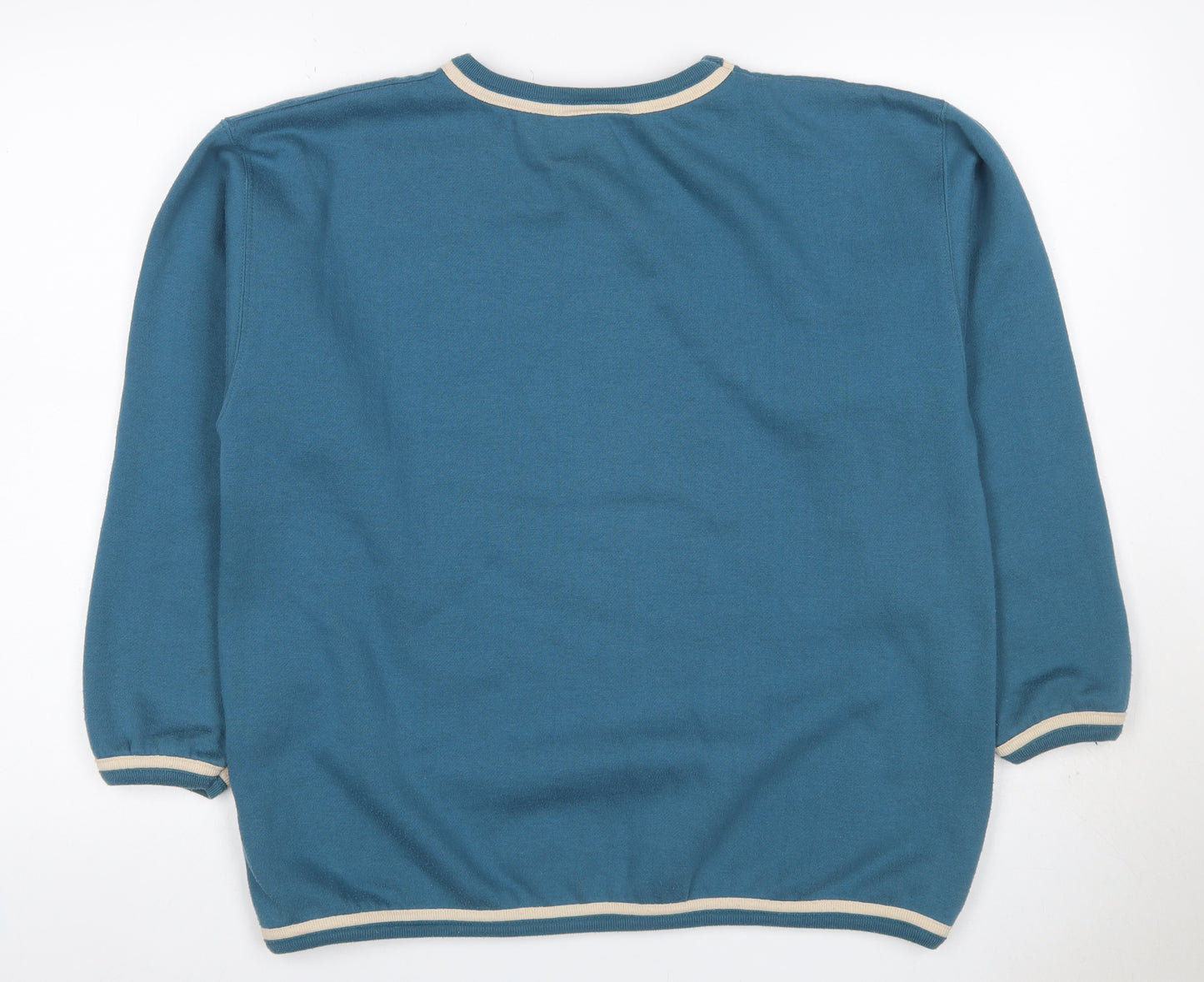 Reebok Teens Blue Size 12 Vintage Freestyle Logo Fleece Pullover Sweatshirt