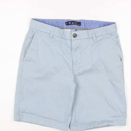 Ben Sherman Men’s Blue Chino Shorts Size 32 Cotton Stretch