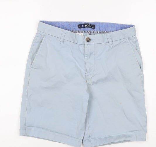 Ben Sherman Men’s Blue Chino Shorts Size 32 Cotton Stretch