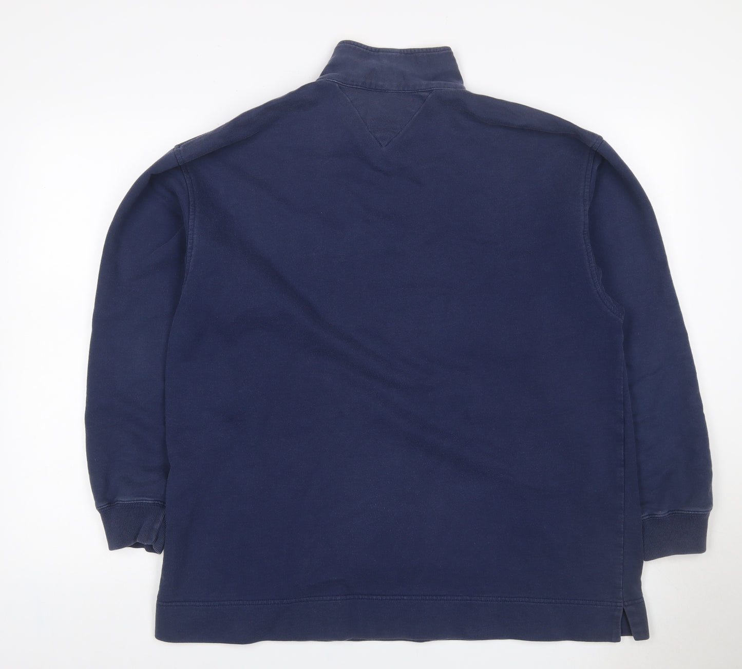 Tommy Hilfiger Men’s Navy M 1/4 Zip Logo Vintage Sweatshirt