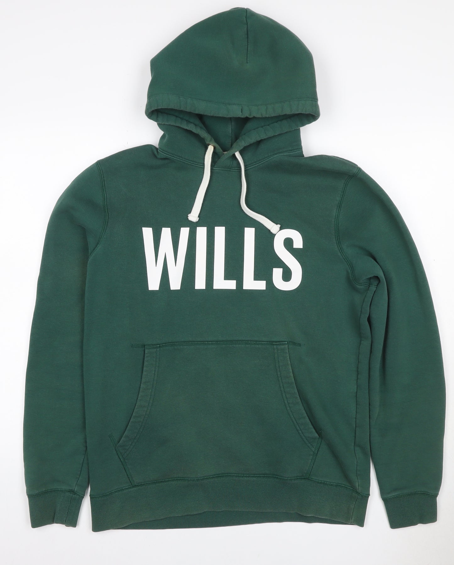 Jack Wills Men’s Green M Pullover Hoodie Logo Graphic Fleece