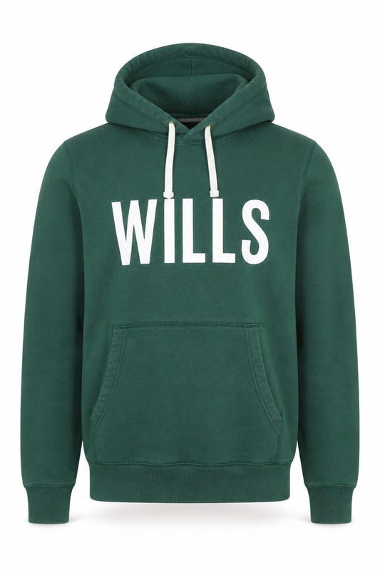 Jack Wills Men’s Green M Pullover Hoodie Logo Graphic Fleece