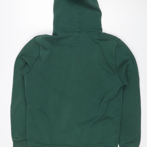 Jack Wills Men’s Green M Pullover Hoodie Logo Graphic Fleece