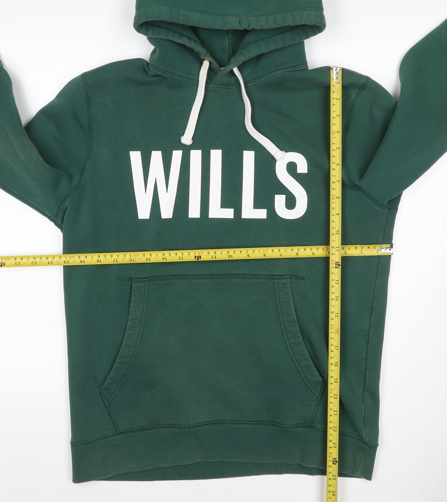 Jack Wills Men’s Green M Pullover Hoodie Logo Graphic Fleece
