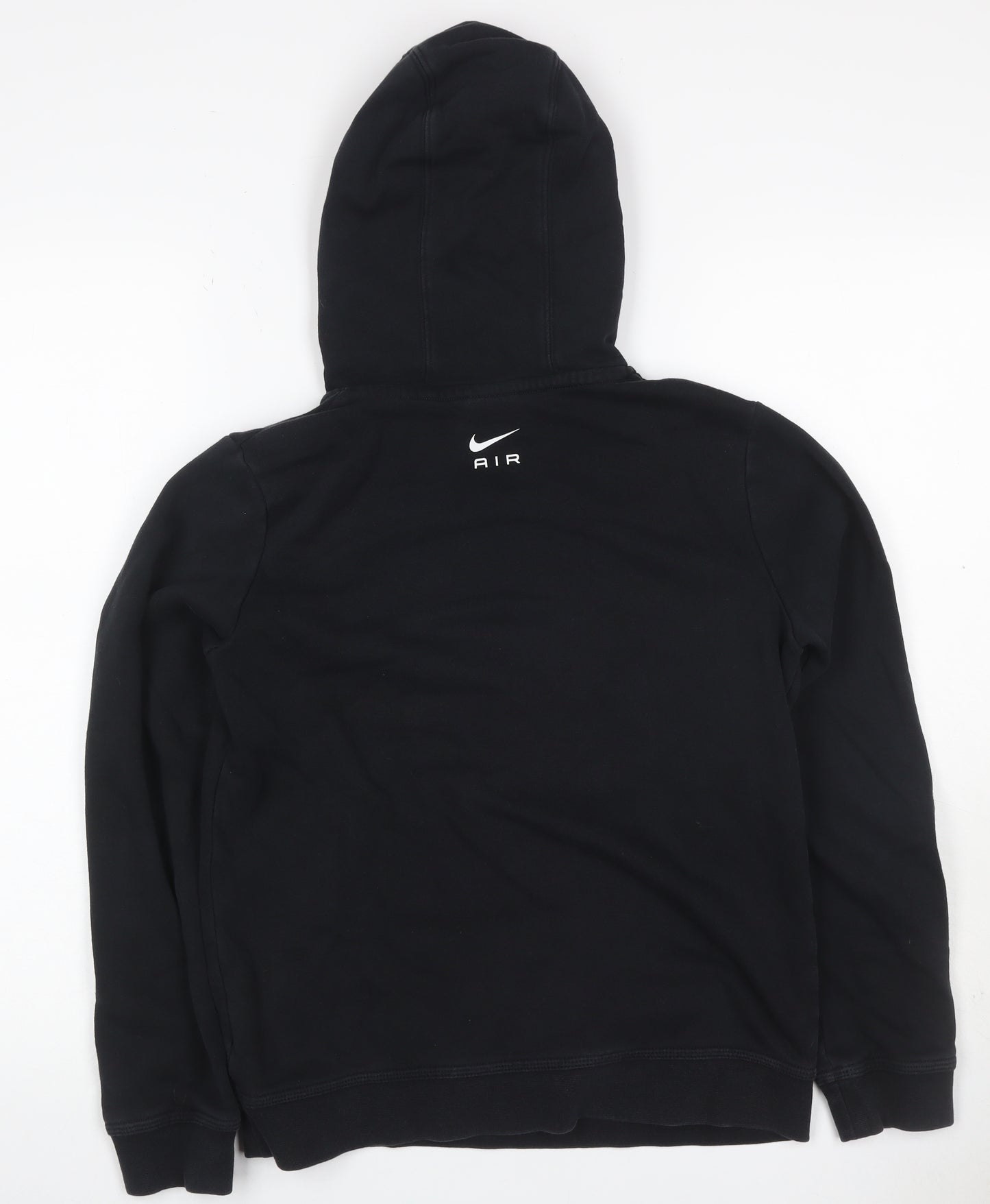 Nike Boys Black 14-15 Years Air Logo Pullover Hoodie Fleece