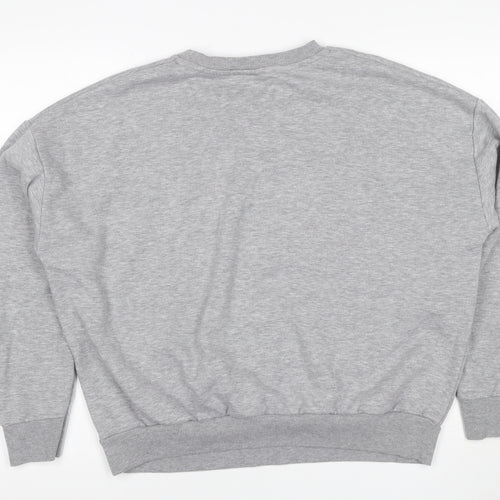Primark Women Grey M Sex Education Graphic Print Pullover Sweatshirt