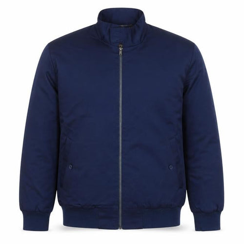 Bronte Mens Blue XL Bomber Jacket Full Zip Tartan Lined