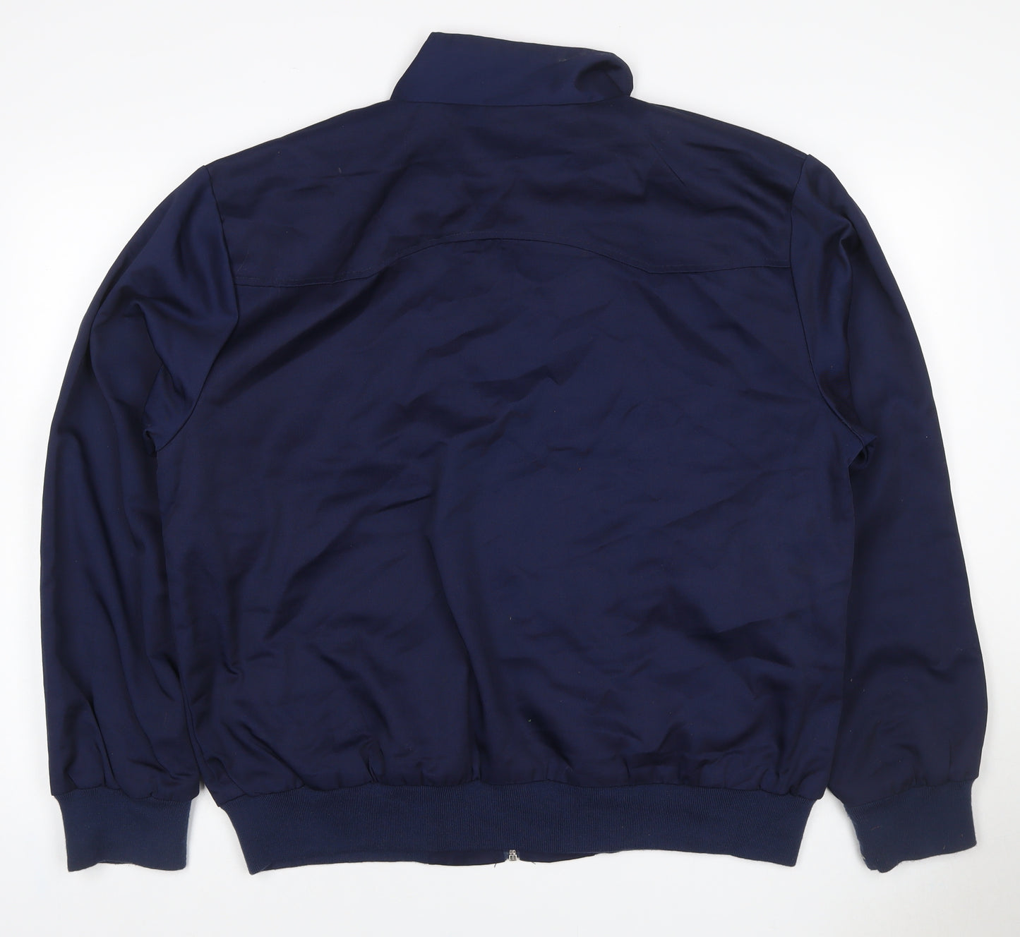 Bronte Mens Blue XL Bomber Jacket Full Zip Tartan Lined