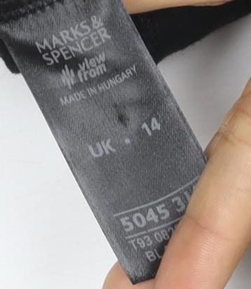 M&S View From Women’s Black UK 14 Full Zip Hooded Hoodie