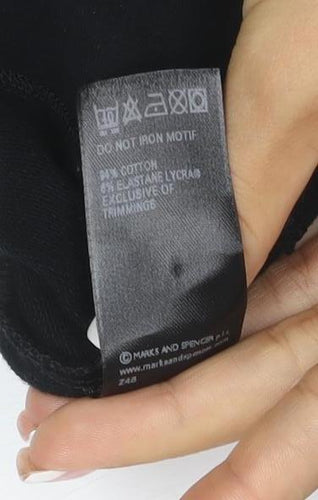 M&S View From Women’s Black UK 14 Full Zip Hooded Hoodie
